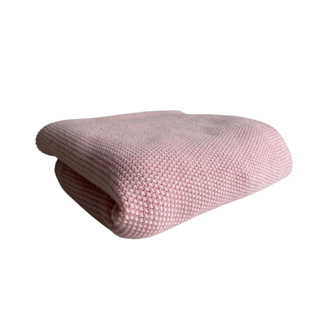 Pink 100% merino wool blanket