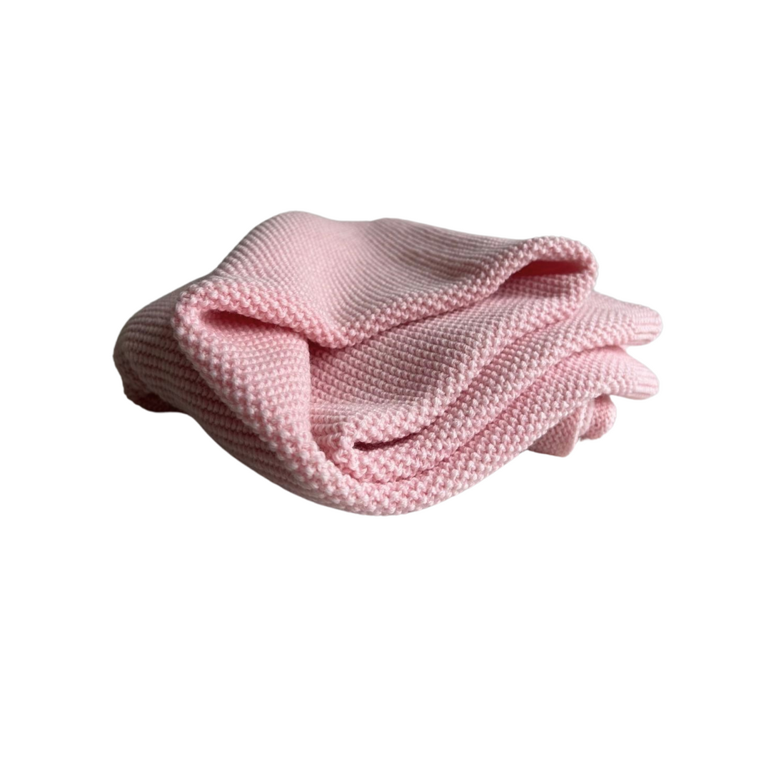 Pink 100% merino wool blanket