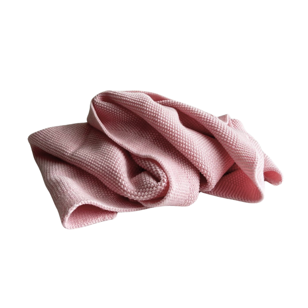 Pink 100% merino wool blanket