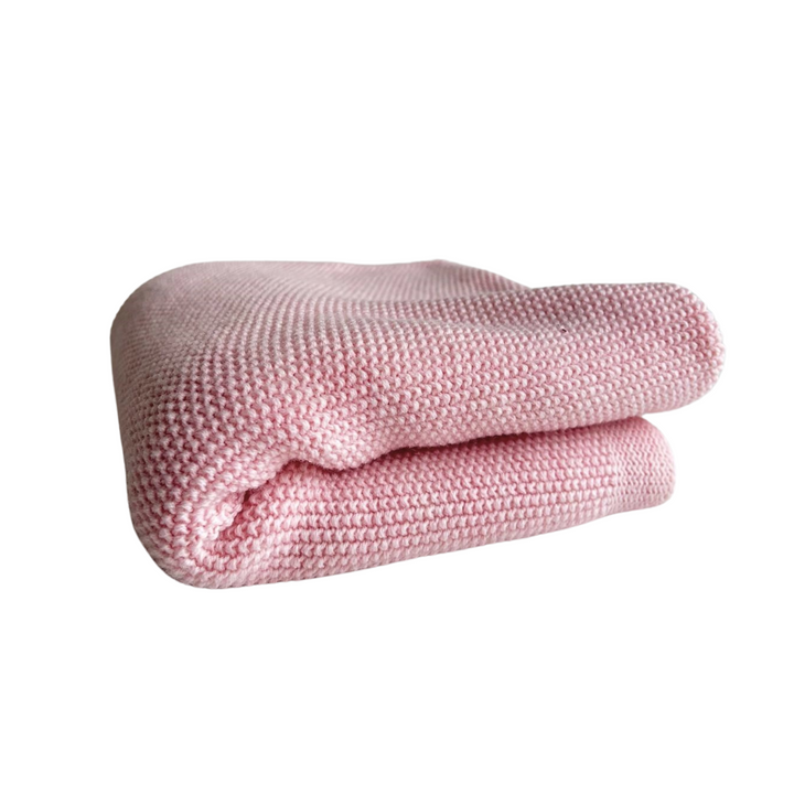 Pink 100% merino wool blanket